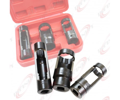 3pc Auto Diesel Oxygen Sensor 22mm/28mm Injector Socket Set BMW BENZ FORD AUDI